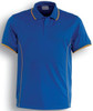 CP0920 Stitch Feature Essentials-Ladies Short Sleeve Polo Royal/Gold