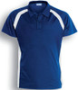 CP0929 Team Essential-Ladies Short Sleeve Contrast Panel Polo Royal/White