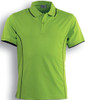 CP0930 Bocini Stitch Feature Essentials-Kids Short Sleeve Polo Lime/Navy