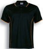 CP0930 Bocini Stitch Feature Essentials-Kids Short Sleeve Polo Black/Gold CP0930 Bocini Stitch Feature Essentials-Kids Short Sleeve Polo Black/Gold