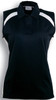 CP0931 Team Essentials-Ladies Sleeveless Contrast Polo Black/White CP0931 Team Essentials-Ladies Sleeveless Contrast Polo Black/White