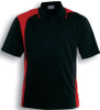 CP1070 Asymmetrical Polo Black/Red CP1070 Asymmetrical Polo Black/Red