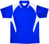 CP1216 Kids Honey Comb Contrast Panel Polo Royal/White