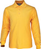 CP1401 Mens Long Sleeve Basic Polo Gold