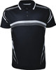 CP1469 Kids Sublimated Gradated Polo Black/White CP1469 Kids Sublimated Gradated Polo Black/White
