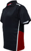CP1505 Unisex Adults Sublimated Panel Polo Black/Red