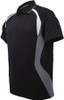 CP1529 Kids Sports Panel Polo Black/Grey/White