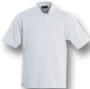 CP1601 Bocini Plain Colour Poly Face Cotton Backing S/S Polo White