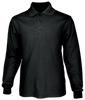 CP1605 Bocini Kids Plain Colour Poly Face Cotton Backing L/S Polo Black CP1605 Bocini Kids Plain Colour Poly Face Cotton Backing L/S Polo Black