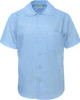 CS1405 Girls Peter Pan Collar Short Sleeve School Shirt Sky Blue CS1405 Girls Peter Pan Collar Short Sleeve School Shirt Sky Blue
