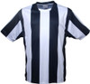 CT1102 Bocini Adults Sublimated Striped Football Jersey Black/White