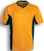 CT838 Unisex Adults Soccer Panel Jersey Gold/Bottle Green