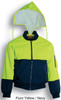 SJ0320 Bocini Unisex Adults Hi-Vis Flying Jacket (Lined) Yellow/Navy