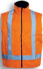 SJ0428 Bocini Adults Hi-Vis Reversible Vest With Reflective Tape Orange SJ0428 Bocini Adults Hi-Vis Reversible Vest With Reflective Tape Orange