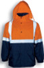 SJ0432 Bocini Adults Hi-Vis Mesh Lining Jacket With Reflective Tape Orange/Navy SJ0432 Bocini Adults Hi-Vis Mesh Lining Jacket With Reflective Tape Orange/Navy