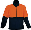 SJ1240 Bocini Adults Hi-Vis 1/2 Zip Polar Fleece Orange/Navy SJ1240 Bocini Adults Hi-Vis 1/2 Zip Polar Fleece Orange/Navy