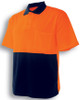 SP0359 Bocini Unisex Adults Hi-Vis Poly/Cotton Polo S/S Orange/Navy SP0359 Bocini Unisex Adults Hi-Vis Poly/Cotton Polo S/S Orange/Navy