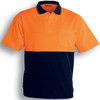 SP0538 Bocini Adults Hi-Vis Polyface / Cotton Back Polo S/S Orange/Navy SP0538 Bocini Adults Hi-Vis Polyface / Cotton Back Polo S/S Orange/Navy