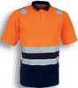 SP0539 Bocini Adults Hi-Vis Polyface / Cotton Back Polo With Reflective Tape Orange/Navy SP0539 Bocini Adults Hi-Vis Polyface / Cotton Back Polo With Reflective Tape Orange/Navy