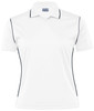 WDGHP Gear For Life Dri Gear Hype Polo - Womens White/Navy WDGHP Gear For Life Dri Gear Hype Polo - Womens White/Navy