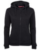 3HJ1 JB's Wear Ladies Full Zip Fleece Hoodie Black 3HJ1 JB's Wear Ladies Full Zip Fleece Hoodie Black