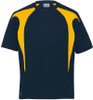 DGST(Y) Gear for Life Youth Dri Gear Spliced Zenith Tee Navy/Gold