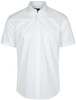 1272S GloWeave Mens Premium Poplin Short Sleeve Shirt Star White