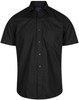 1272S GloWeave Mens Premium Poplin Short Sleeve Shirt Black