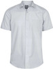 1272S GloWeave Mens Premium Poplin Short Sleeve Shirt Silver