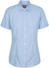 1267WS GloWeave Womens Puppy Tooth Short Sleeve Shirt Sky