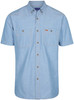 5045SN GloWeave Mens Icon Short Sleeve Chambray Shirt Blue