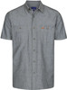 5045SN GloWeave Mens Icon Short Sleeve Chambray Shirt Black