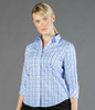 1711WL GloWeave Womens Tonal Check 3/4 Sleeve Shirt 1711WL GloWeave Womens Tonal Check 3/4 Sleeve Shirt