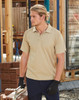 PS209 AIWX Workwear S/S Polo Beige Model