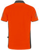 PS210 AIW AIWX Vented Cooldry Polo Orange/Ash Back