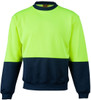 SW09 AIW Hi-Vis Two Tone Safety Windcheater Yellow/Navy