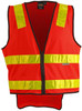 SW10A AIW Hi-Vis Vic Road Safety Vest Fluoro Red/Yellow SW10A AIW Hi-Vis Vic Road Safety Vest Fluoro Red/Yellow