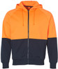 SW24 AIW Hi-Vis Two Tone Fleecy Hoodie Orange/Navy