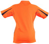 SW26A AIW Ladies' Fashion Hi-Vis S/S Polo Orange/Navy Back