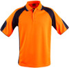 SW61 AIW Men's HiVis Cooldry Contrast Polo with Sleeve Panels Orange/Navy SW61 AIW Men's HiVis Cooldry Contrast Polo with Sleeve Panels Orange/Navy