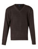 WJ01 AIW V Neck Wool / Acrylic Knit Jumper Charcoal