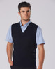 WJ02 AIW V Neck Wool / Acrylic Knit Vest WJ02 AIW V Neck Wool / Acrylic Knit Vest