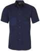 WT05 AIW Fine Duck Weave Dura-Wear Short Sleeve Work Shirt Navy