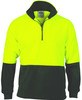 3825 DNC HiVis Two Tone 1/2 Zip Polar Fleece Yellow/Bottle 3825 DNC HiVis Two Tone 1/2 Zip Polar Fleece Yellow/Bottle
