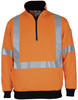 3952 DNC HiVis X Back 1/2 Zip Cotton Jumper Orange 3952 DNC HiVis X Back 1/2 Zip Cotton Jumper Orange