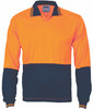 3904 DNC HiVis Two Tone Food Industry Polo - Long Sleeve Orange/Navy 3904 DNC HiVis Two Tone Food Industry Polo - Long Sleeve Orange/Navy