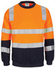 3723 DNC HiVis 2 Tone Crew Neck Fleecy Sweat Shirt CSR R/Tape Orange/Navy 3723 DNC HiVis 2 Tone Crew Neck Fleecy Sweat Shirt CSR R/Tape Orange/Navy