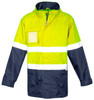 ZJ357 Syzmik Workwear Mens Ultralite Waterproof Jacket Yellow/Navy