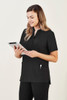 CS949LS Biz Care Womens Florence Tunic Black Model