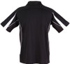 PS53 Winning Spirit Legend Mens Sport Polos Black/White Back